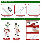 54 Inch Snowman Xmas Decorations with UL Certified Plug