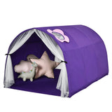 Tienda de juegos portátil Kids Galaxy Starry Sky Dream con cortina de red doble