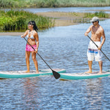 10.5 ft Inflatable Stand Up Paddle Board Surfboard with Aluminum Paddle Pump