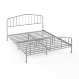 Queen Size Metal Bed Frame Slat Platform