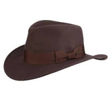 Sombrero fedora Indiana Jones™ Belloq - Fieltro de lana suave aplastable
