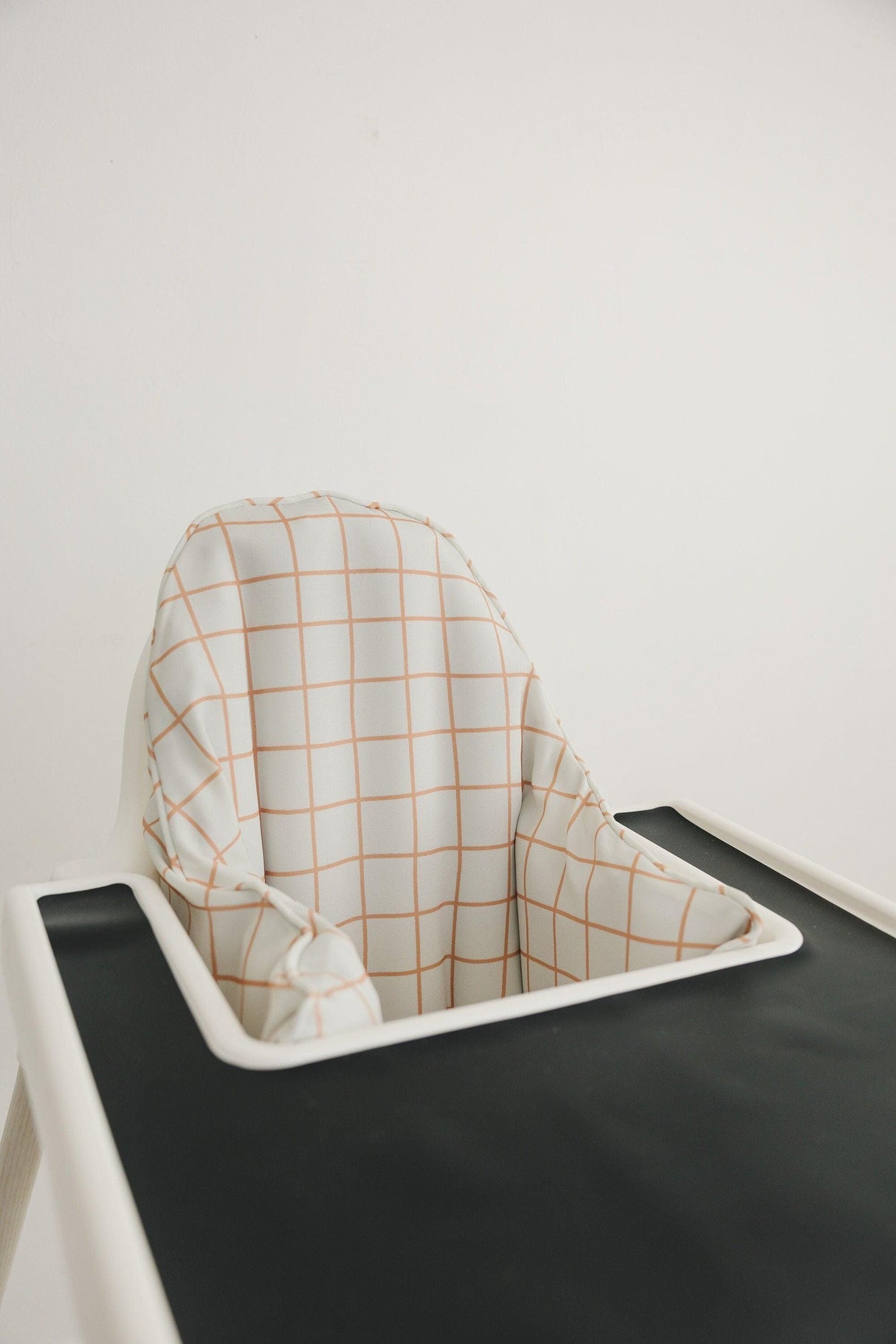 Funda de cojín Camel Windowpane para trona IKEA Antilop