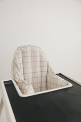 Funda de cojín Camel Windowpane para trona IKEA Antilop