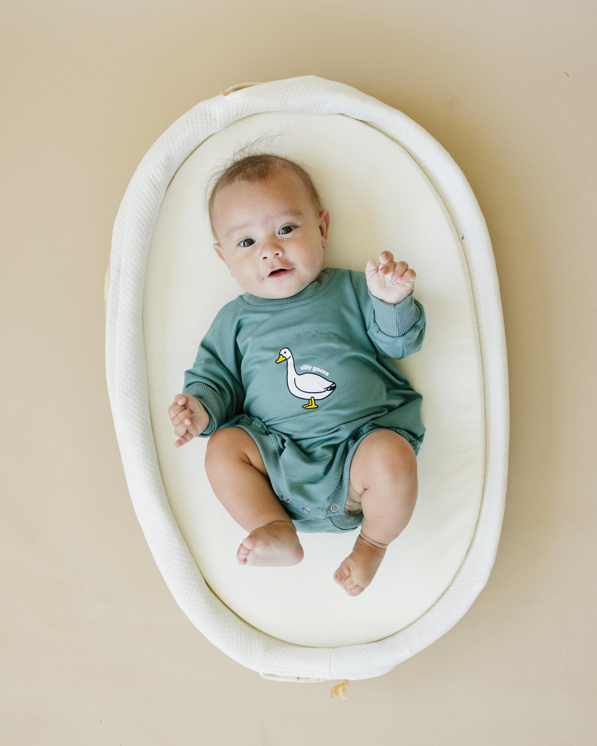 Pelele de Bambú de Ganso Tonto para Bebé - Turquesa o Azul - Bebé Infante Niño Pequeño