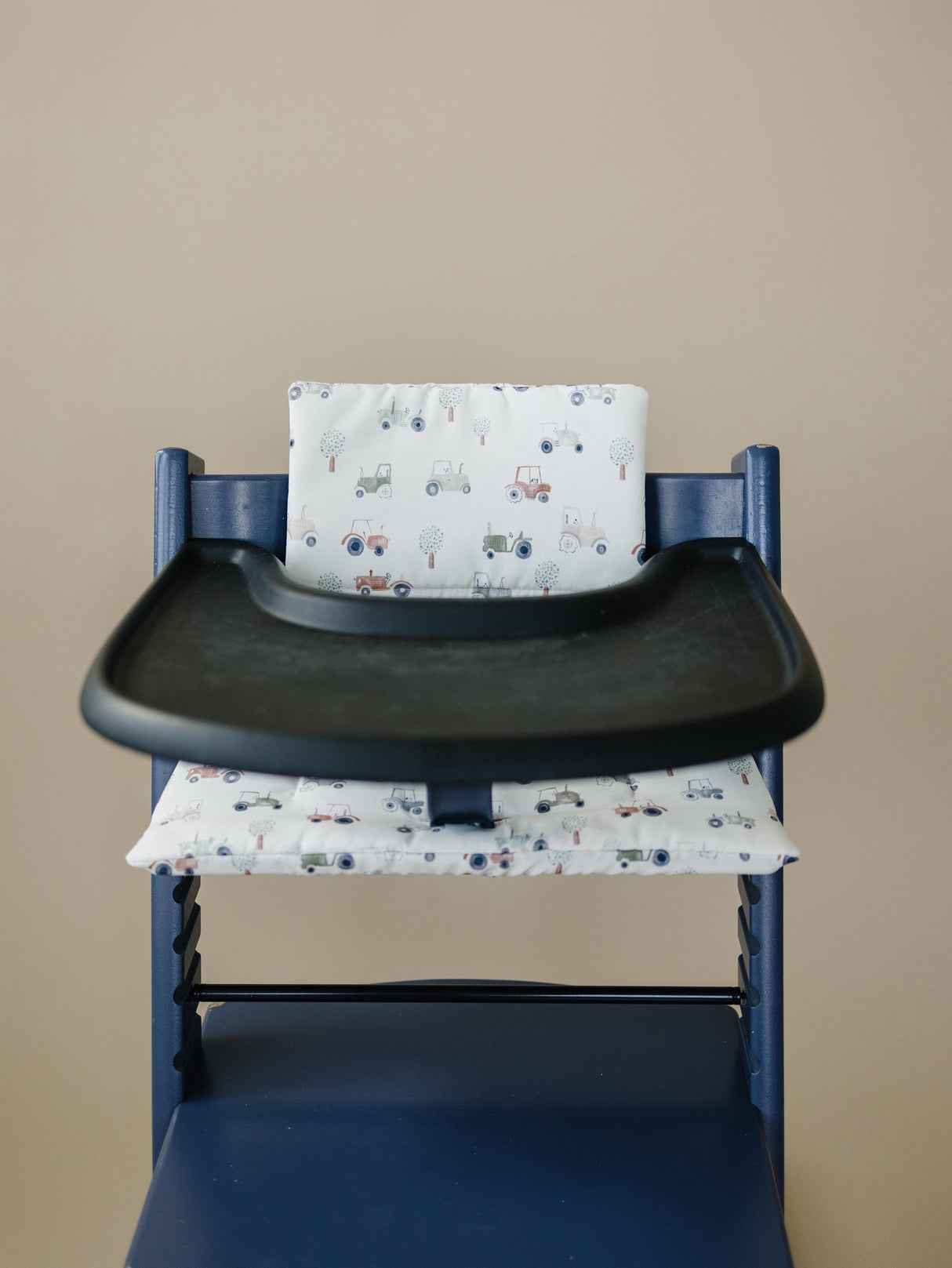 Cojín de tractores pequeños para la trona Stokke Tripp Trapp - Funda lavable - Accesorios para tronas de bebé
