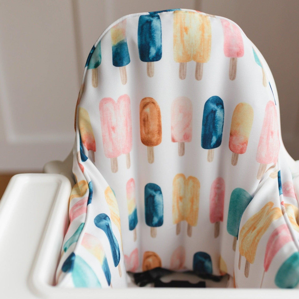 Funda de cojín para trona IKEA Antilop con estampado de polos