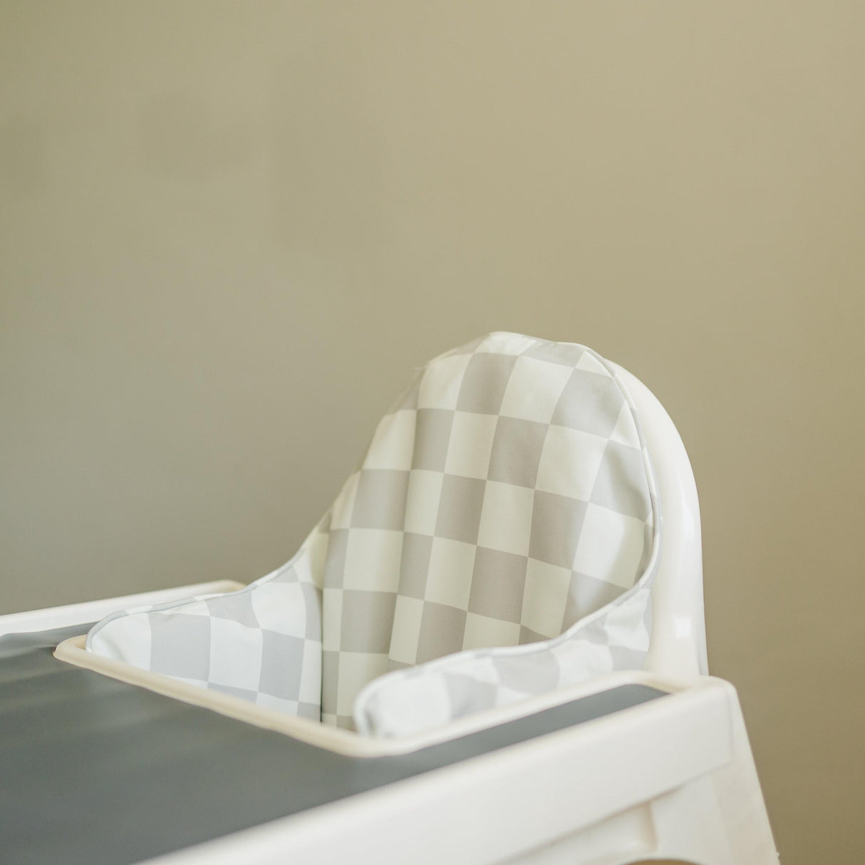 Funda de cojín a cuadros gris pardo para IKEA Antilop