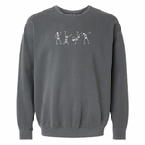 Sudadera Cuello Redondo Comfort Colors con Esqueletos Bailarines Adultos - Pepper