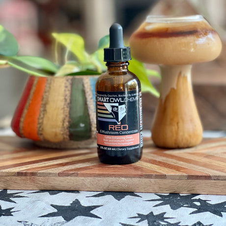 RED DROPS Smart OWLchemy - 2oz Potent Mushroom Extract