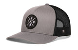 Indiana Trucker Hat  |  Black IND X Snapback