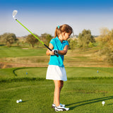Palo de Golf Individual de Oro para Niños y Niñas con Varilla de Fibra de Vidrio y Funda