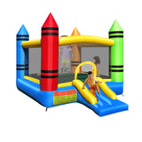 Casa Inflable para Niños con Tobogán y Pelotas Oceánicas (No Incluye Soplador)