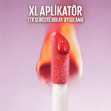 Maybelline Lifter Plump Lip Gloss - 001 Blush Blaze, Non-Sticky, Long-Lasting Lip Plumper with Chili Pepper Extract