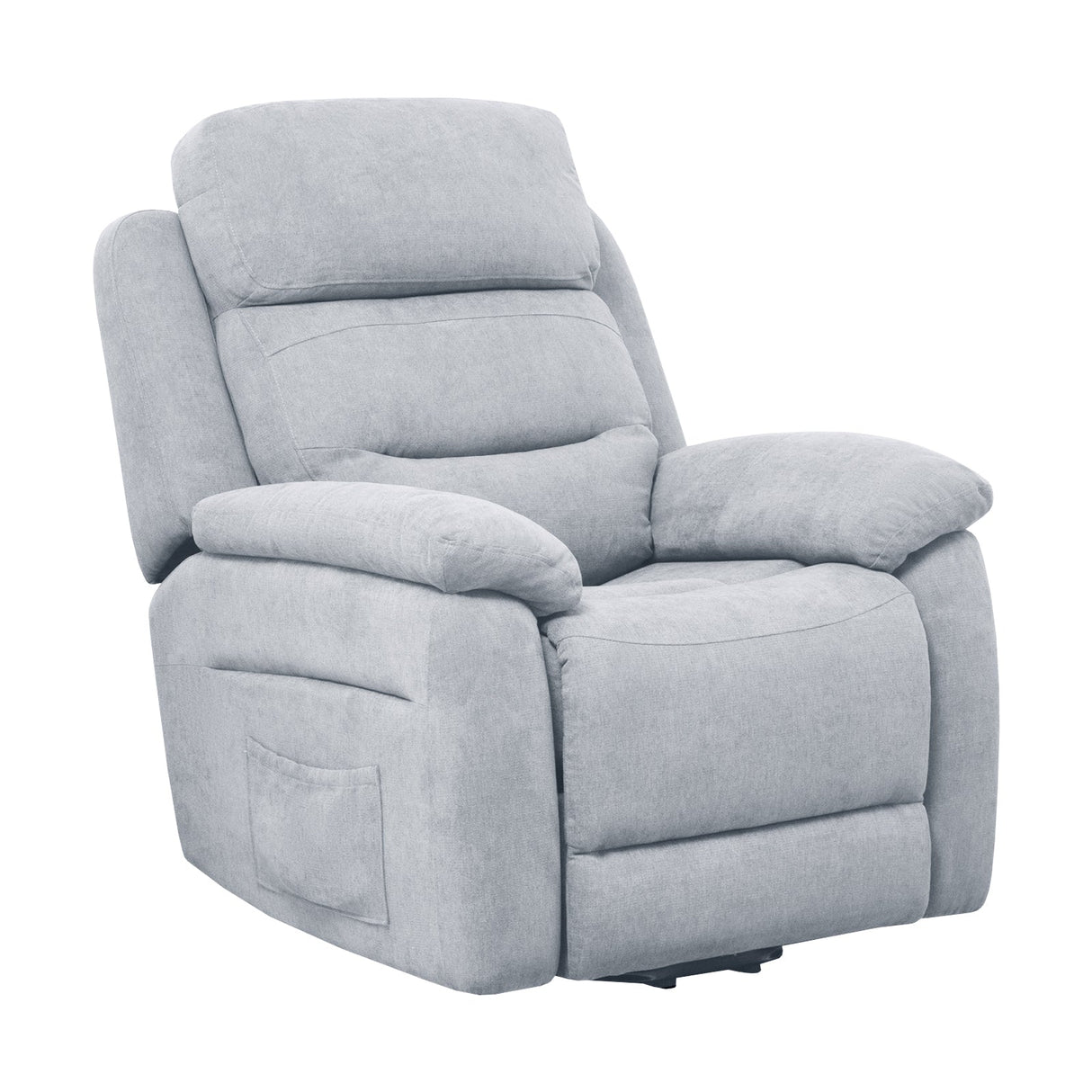Sofá reclinable eléctrico con bolsillo lateral y control remoto