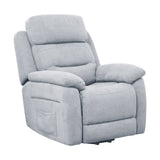 Sofá reclinable eléctrico con bolsillo lateral y control remoto