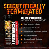 JNX Sports The Omen! Thermogenic Fat Burner, 100 Capsules