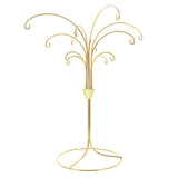 12-Arm Spiral Fountain Brass Gold Metal Ornament Stand Display 11.5 Inches (Taiwan)