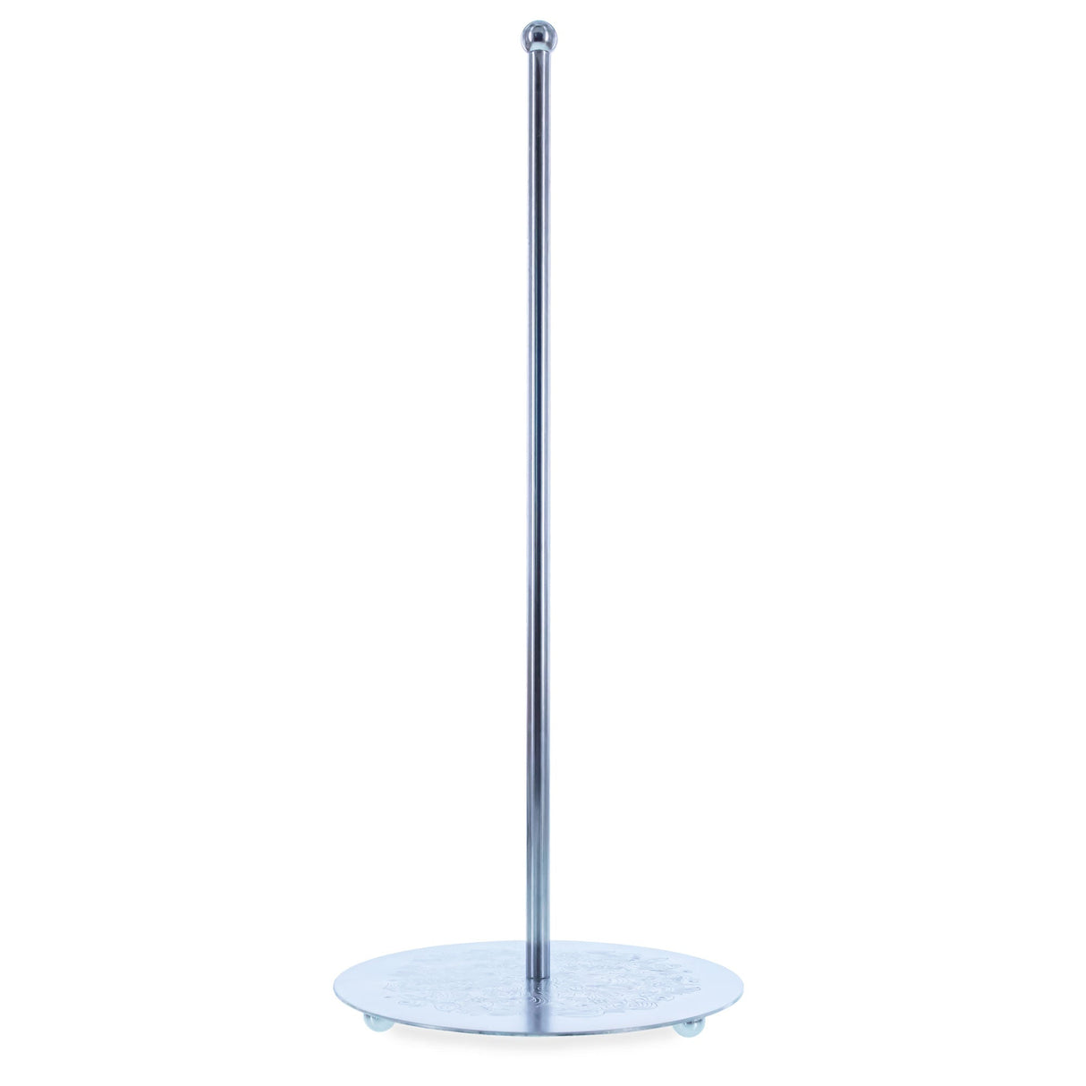 Ornate Silver Metal Rod Tree Topper Stand Display Stand 10 Inches (Taiwan)