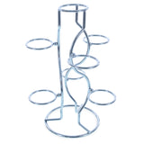 7-Ring 3-Tier Silver Wire Metal Sphere Crystals Egg Stand Holder Display 7.4 Inches (Taiwan)
