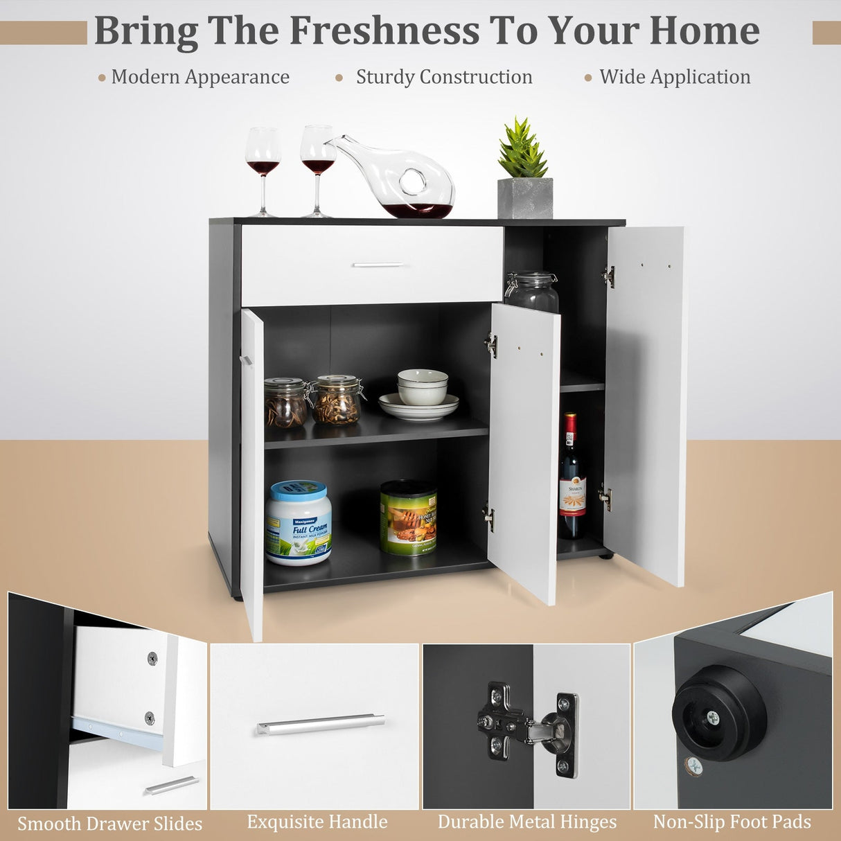 Aparador Buffet con Amplia Superficie de Mesa