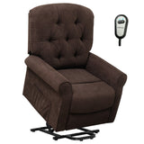 Recliner Chair Sofa for Elderly with Side Pocket and Remote Control