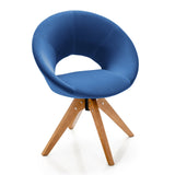 Sillón giratorio con asiento tapizado extragrande para oficina en casa