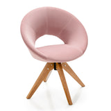 Sillón giratorio con asiento tapizado extragrande para oficina en casa