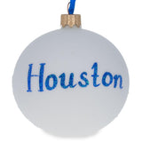Houston, Texas Glass Ball Christmas Ornament 3.25 Inches