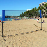 Red de Entrenamiento de Bádminton de Playa Portátil de 10 x 5 Pies con Bolsa de Transporte