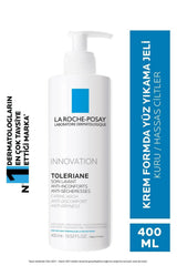 La Roche Posay Toleriane Caring Wash Cleansing Gel for Sensitive Skin - 400ml, Niacinamide & Ceramide Enriched