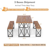 Juego de mesa de comedor para patio exterior de 6 personas con orificio para sombrilla de 2 pulgadas
