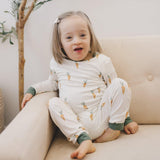 Pijama de bambú de 2 piezas "Keep Calm and Carrot On"