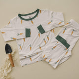 Pijama de bambú de 2 piezas "Keep Calm and Carrot On"