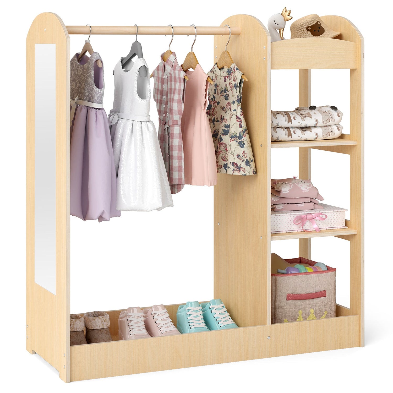 Almacenamiento de Disfraces para Niños con Espejo
