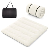 Colchón/Colchoneta para Futón de Piso con Funda Lavable Tamaño Queen/King/Twin/Full Beige