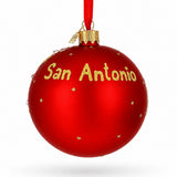 The Alamo, San Antonio, Texas Glass Ball Christmas Ornament 3.25 Inches