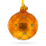 1897 Coronation Royal Gold Glass Christmas Ornament 3.25 Inches