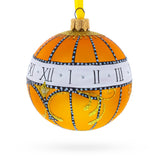 1899 Madonna Lily Clock Royal Glass Ball Christmas Ornament, 3.25 Inches