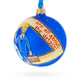Engineer Glass Ball Christmas Ornament 3.25 Inches