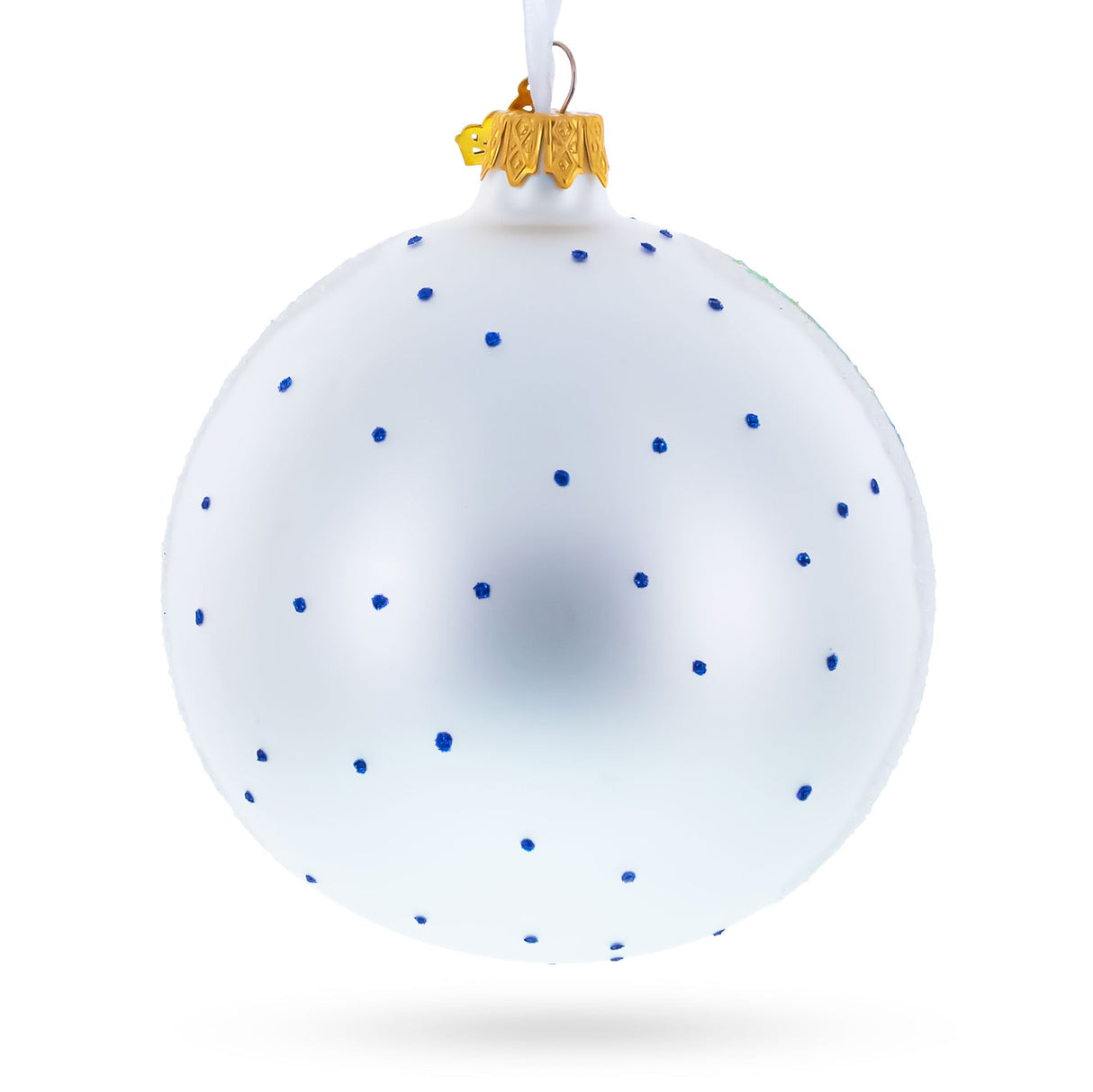 1889 'Irises' by Vincent Van Gogh Glass Ball Christmas Ornament 4 Inches