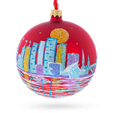 Milwaukee, Wisconsin Glass Ball Christmas Ornament 4 Inches