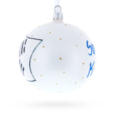 Flag of South Korea Glass Ball Christmas Ornament 4 Inches