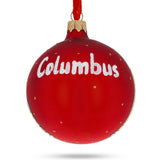 Columbus, Ohio, USA Glass Christmas Ornament 3.25 Inches