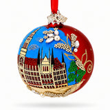 Marienplatz in Munich, Germany Glass Ball Christmas Ornament 3.25 Inches