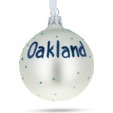 Oakland, California Glass Ball Christmas Ornament 3.25 Inches
