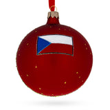 Statue of St Wenceslas, Prague, Czech Republic Glass Ball Christmas Ornament 4 Inches