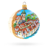 Old City, Bern, Switzerland Glass Ball Christmas Ornament 4 Inches