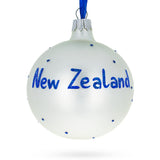 Flag of New Zealand Glass Ball Christmas Ornament 3.25 Inches
