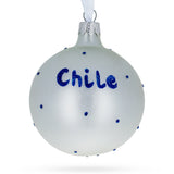 Flag of Chile Glass Ball Christmas Ornament 3.25 Inches