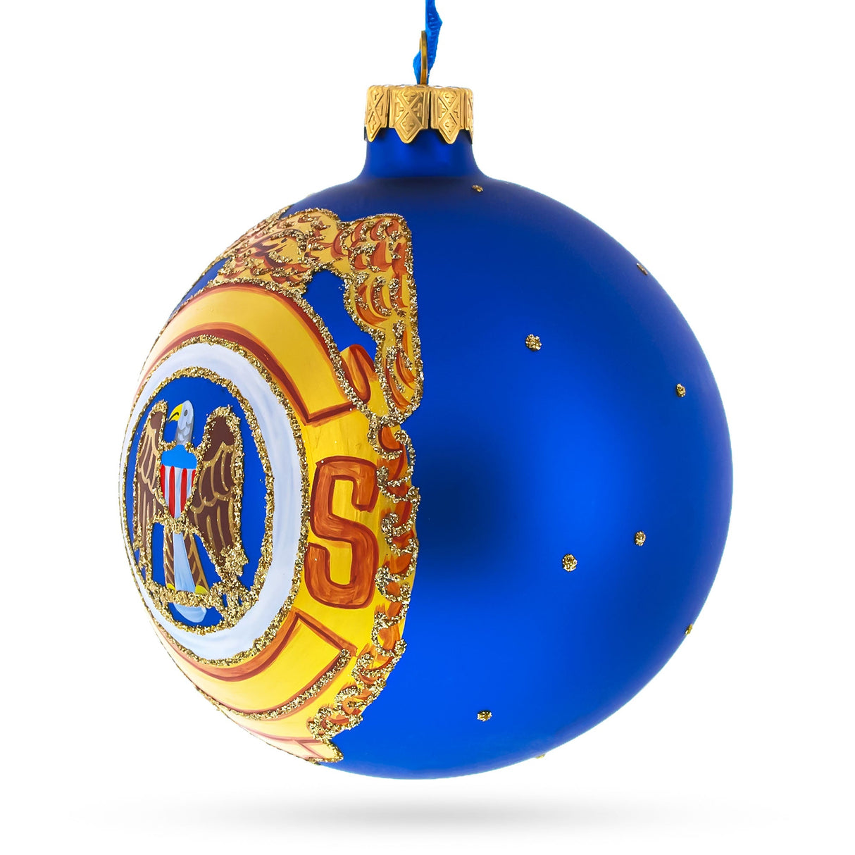 USA Army Glass Ball Christmas Ornament 4 Inches
